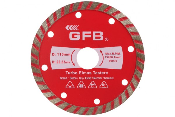 GFB 115 TURBO ELMAS MERMER-GRANİT KESİCİ